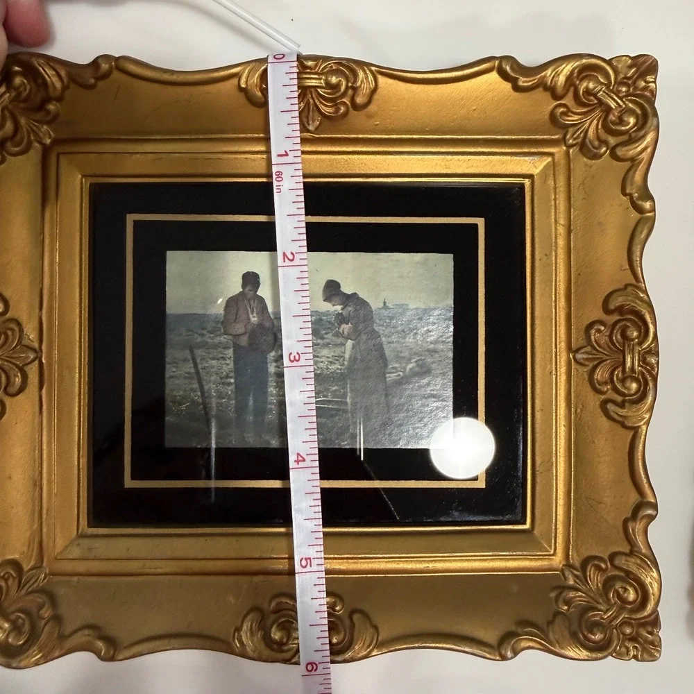 VTG Set of 5 Miniature Gold Ornate Picture Frames Hollywood Regency USA 1950-65
